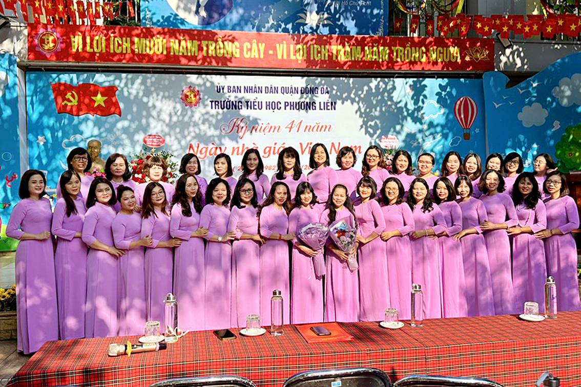 Thầy và Trò Tiểu học Phương Liên tưng bừng kỷ niệm ngày Nhà giáo Việt Nam 