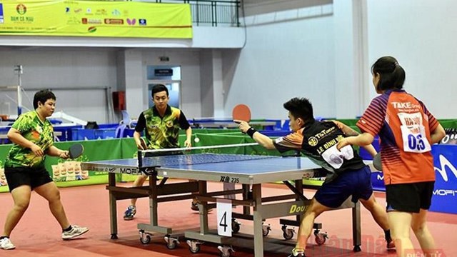 114 VĐV xuất sắc tranh tài Giải bóng bàn báo Nhân dân 2021