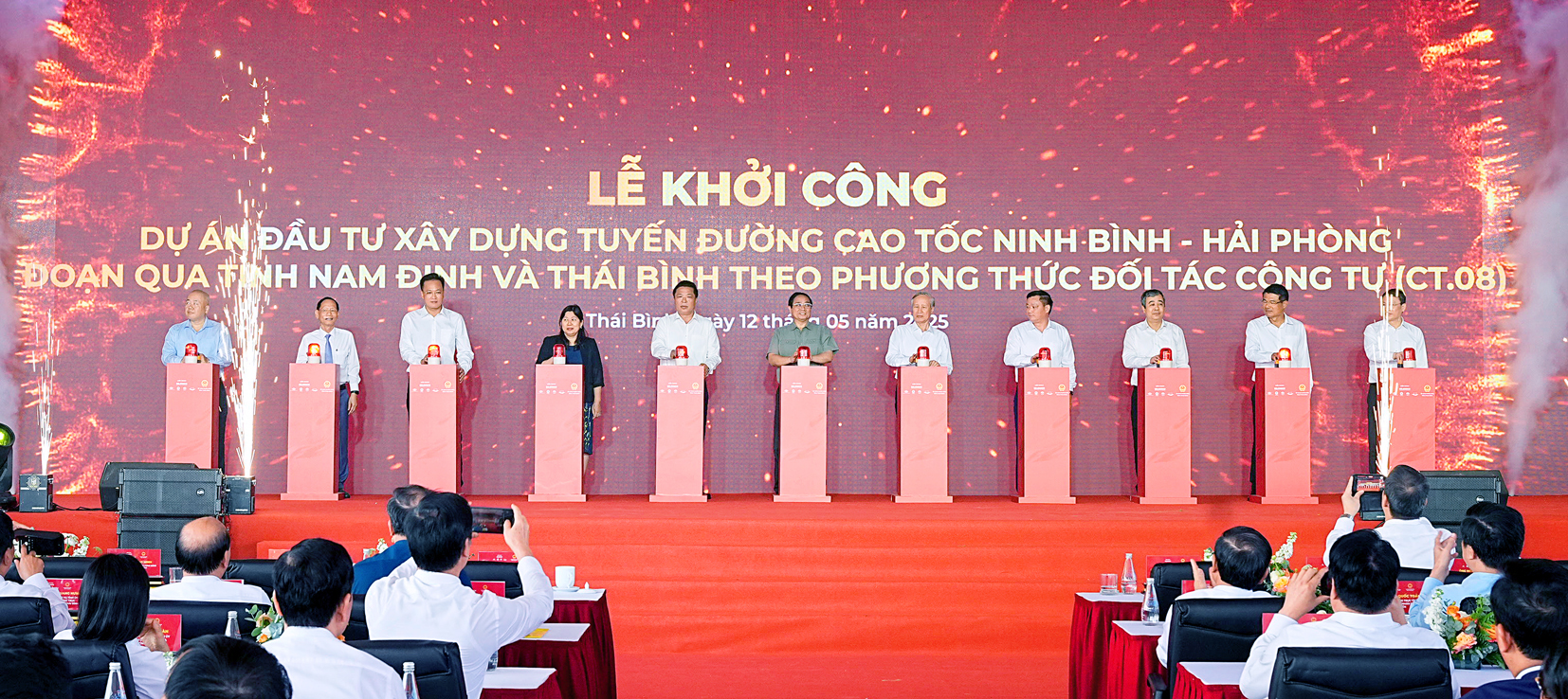 Khởi công dự án đường cao tốc qua tỉnh Nam Định - Thái Bình và Khu công nghiệp Hưng Phú