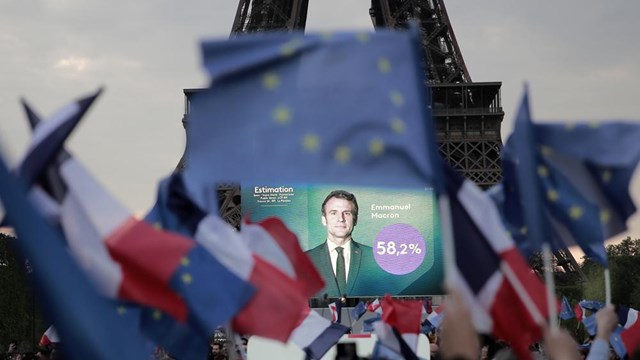 Ông Emmanuel Macron tái đắc cử Tổng thống Pháp