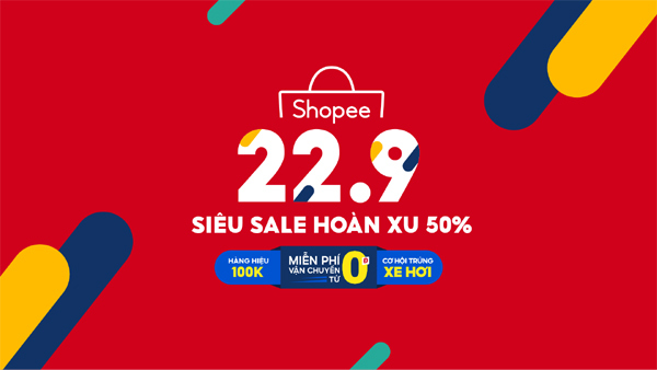 ‘Bão’ siêu sale hoàn xu đến 50% trên Shopee 