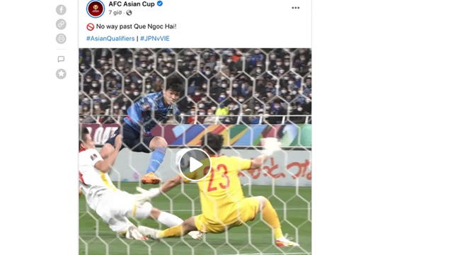 AFC dành lời khen ngợi đặc biệt trung vệ Quế Ngọc Hải