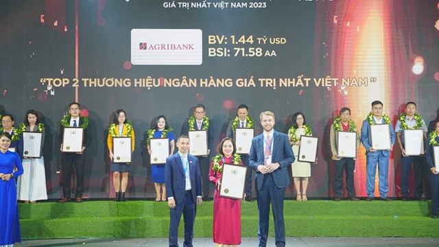 Agribank - Top 10 thương hiệu giá trị nhất Việt Nam năm 2023