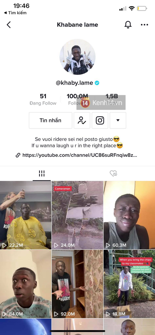 Anh da đen cán mốc 100 triệu follower trên TikTok, đe doạ vị trí số 1 của mỹ nhân có lượng follower khủng nhất trên nền tảng này! - Ảnh 2. Anh da đen cán mốc 100 triệu follower trên TikTok, đe doạ vị trí số 1 của mỹ nhân có lượng follower khủng nhất trên nền tảng này! - Ảnh 2.