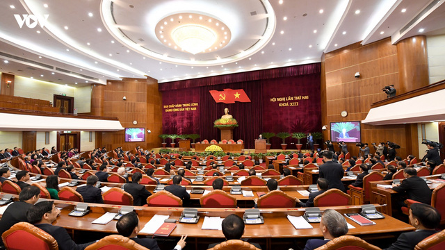 Ảnh: Toàn cảnh phiên bế mạc Hội nghị Trung ương 2, khóa XIII - Ảnh 1. Ảnh: Toàn cảnh phiên bế mạc Hội nghị Trung ương 2, khóa XIII - Ảnh 1.