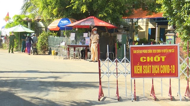 Bình Định: Giãn cách xã hội toàn huyện Phù Cát theo Chỉ thị 16