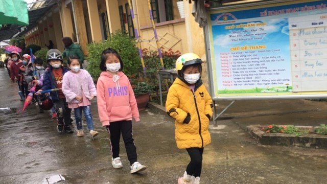 Bình Thuận: Đón học sinh mầm non, tiểu học trở lại trường học trực tiếp
