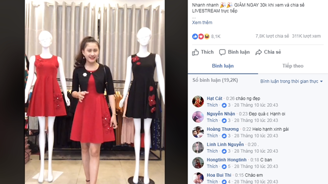 Bùng nổ bán hàng qua livestream: Cửa hàng truyền thống có mất vị thế?