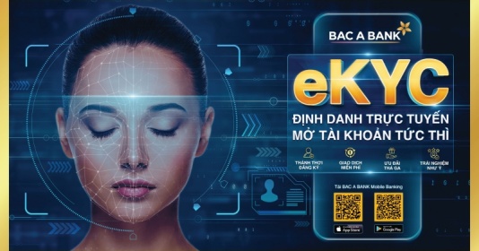 Bắc Á Bank chính thức ra mắt định danh điện tử - EKYC trên Mobile Banking