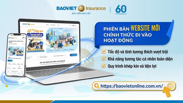 Bảo hiểm Bảo Việt chính thức hoạt động giao diện website mới