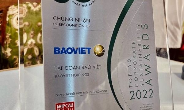 Bảo Việt (BVH): “Top 50 Doanh nghiệp phát triển bền vững 2022”  