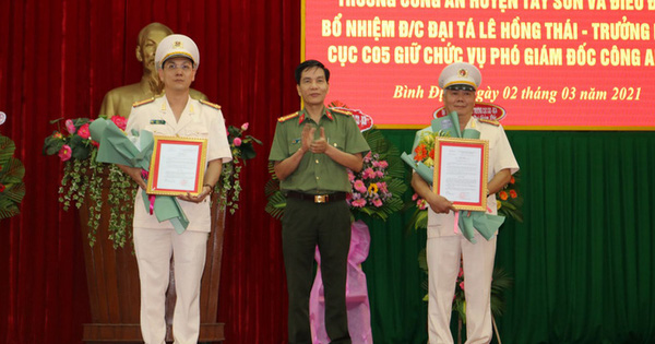 Bình Định có 2 tân Phó Giám đốc Công an tỉnh 