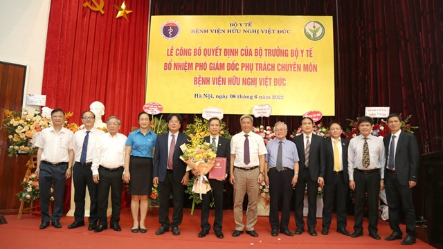 Bổ nhiệm Phó GĐ phụ trách chuyên môn Bệnh viện Hữu nghị Việt Đức 
