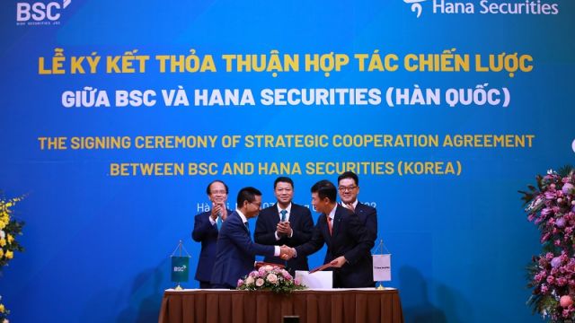 BSC và HSC (Hàn Quốc) ký kết thỏa thuận hợp tác chiến lược