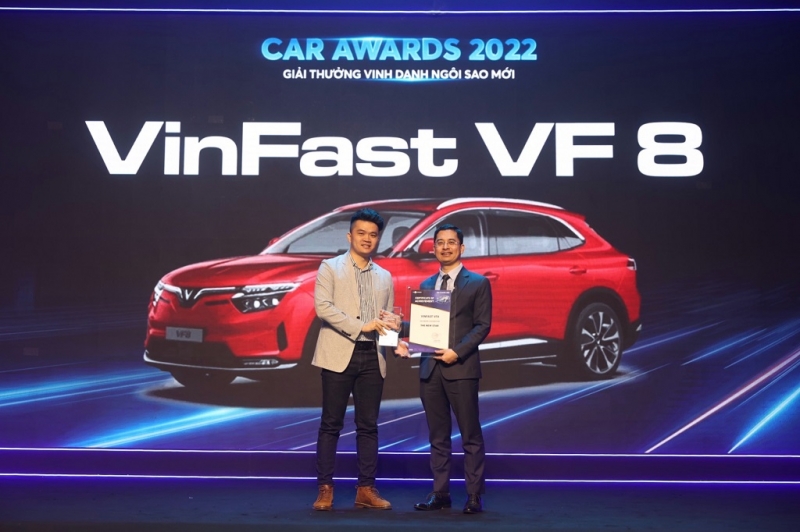 VinFast VF 8 được vinh danh “Ngôi sao mới” tại Giải thưởng Car Awards 2022