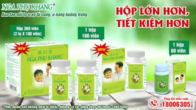 Cảnh giác trước các thông tin quảng cáo Nga Phụ Khang chữa u xơ, u nang