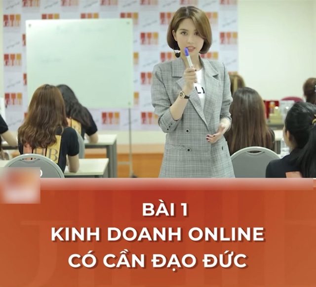 CEO Ngọc Trinh nghiêm túc giảng bài: Kinh doanh online cần có đạo đức - Ảnh 3. CEO Ngọc Trinh nghiêm túc giảng bài: Kinh doanh online cần có đạo đức - Ảnh 3.