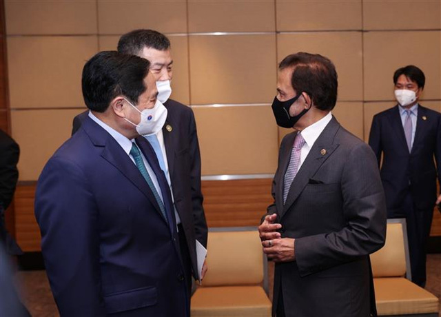 Chùm ảnh: Thủ tướng Phạm Minh Chính dự Hội nghị các Nhà lãnh đạo ASEAN - Ảnh 11. Chùm ảnh: Thủ tướng Phạm Minh Chính dự Hội nghị các Nhà lãnh đạo ASEAN - Ảnh 11.