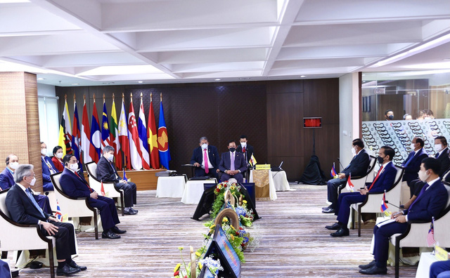 Chùm ảnh: Thủ tướng Phạm Minh Chính dự Hội nghị các Nhà lãnh đạo ASEAN - Ảnh 22. Chùm ảnh: Thủ tướng Phạm Minh Chính dự Hội nghị các Nhà lãnh đạo ASEAN - Ảnh 22.