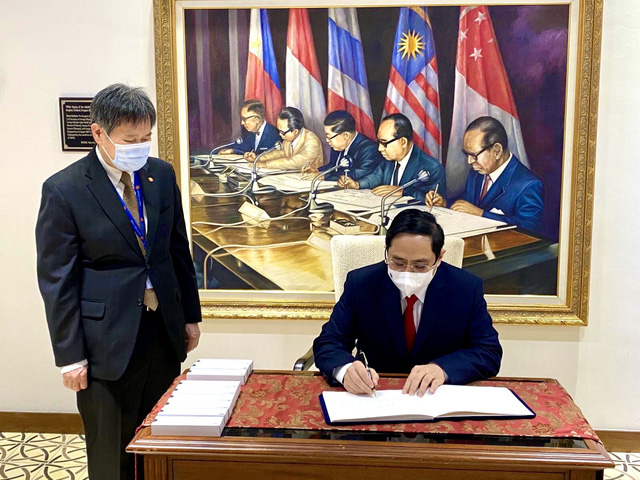 Chùm ảnh: Thủ tướng Phạm Minh Chính dự Hội nghị các Nhà lãnh đạo ASEAN - Ảnh 25. Chùm ảnh: Thủ tướng Phạm Minh Chính dự Hội nghị các Nhà lãnh đạo ASEAN - Ảnh 25.