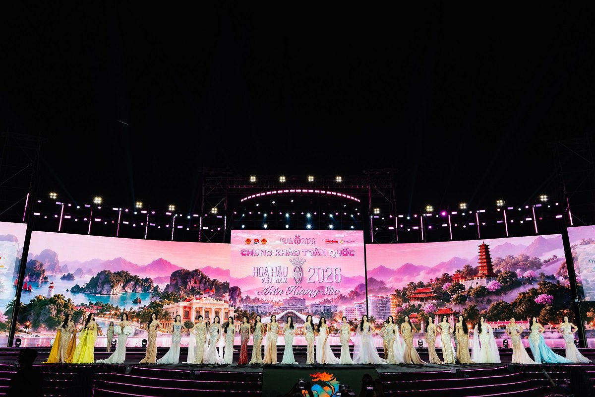 Mãn nhãn sân khấu Hoa hậu Việt Nam 2026 trên biển độc bản tại Đồi Rồng, Hải Phòng