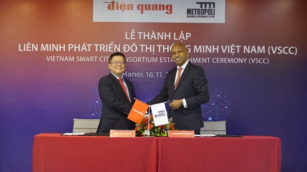 Lễ thành lập “Liên Minh Phát triển Đô Thị Thông Minh tại Việt Nam” giữa Điện Quang và Metropoli