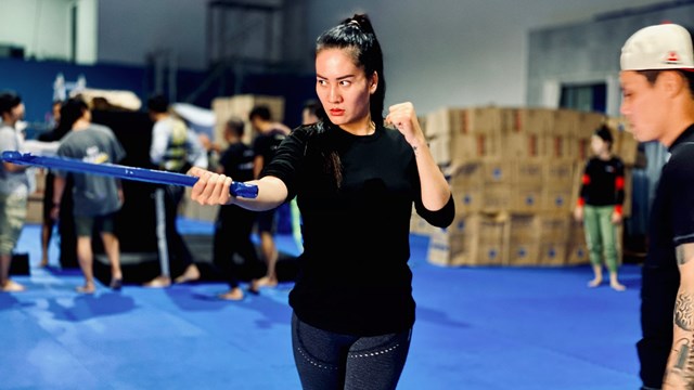 Diễn viên Minh Cúc tiết lộ cảnh 'hành động' nguy hiểm trong '578: Phát đạn của kẻ điên'
