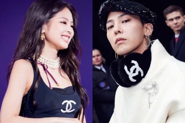 Jennie (Blackpink) và G-Dragon. Ảnh: Knet