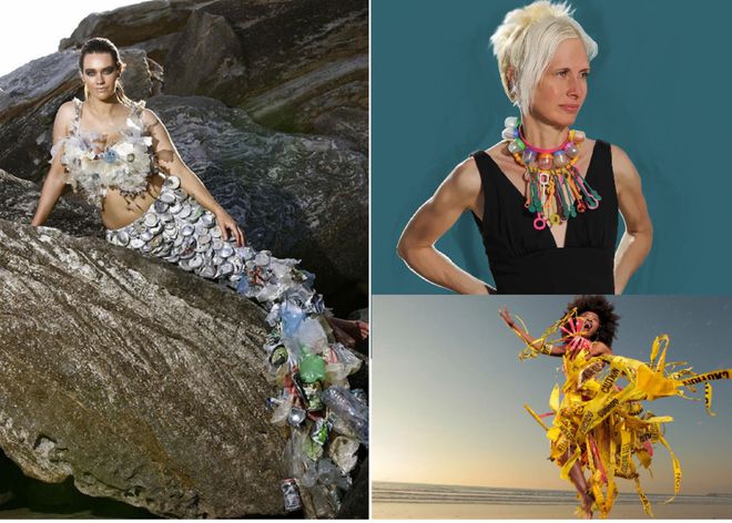 Độc đáo những bộ cánh thời trang làm từ rác đại dương của nghệ sĩ Úc - ảnh 2