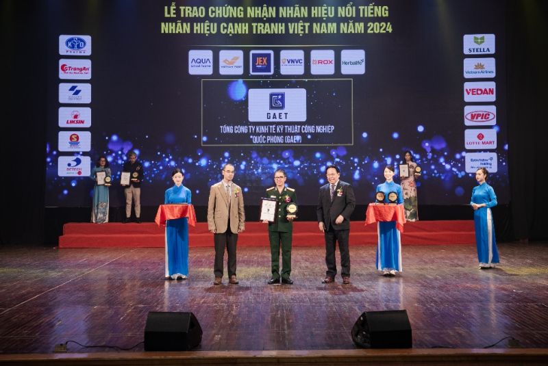 Tổng công ty GAET nhận chứng nhận và kỷ niệm chương tại Lễ trao chứng nhận Nhãn hiệu nổi tiếng – Nhãn hiệu cạnh tranh Việt Nam 2024 Tổng công ty GAET nhận chứng nhận và kỷ niệm chương tại Lễ trao chứng nhận Nhãn hiệu nổi tiếng – Nhãn hiệu cạnh tranh Việt Nam 2024
