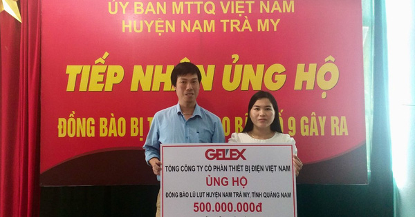 GELEX tiếp tục hỗ trợ người dân vùng lũ lụt, sạt lở tại tỉnh Quảng Nam 