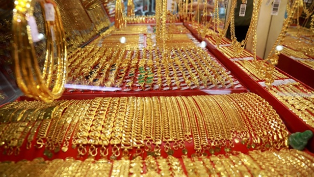 Giá vàng trong nước trượt dốc giảm 600.000 đồng/lượng