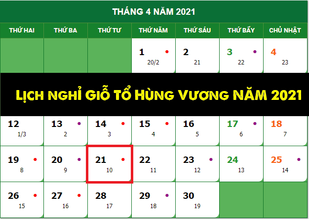 Giỗ Tổ Hùng Vương và dịp lễ 30/4, 1/5 được nghỉ mấy ngày? - Ảnh 2.