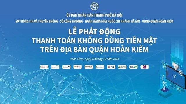 Hà Nội: Phát động thanh toán không dùng tiền mặt trên địa bàn quận Hoàn Kiếm 