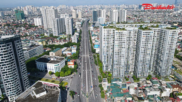 Hà Nội: Rõ hình hài tuyến đường vành đai 2 sau khi hợp long nhịp dầm cuối của dự án