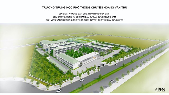 Hòa Bình: Trungnam Group khởi động xây dựng Trường THPT chuyên Hoàng Văn Thụ