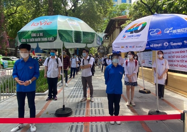 Hà Nội: Các thí sinh diện F0, F1, F2 thi đợt 2