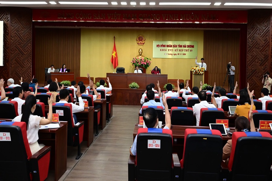 Kỳ họp thứ 22 (kỳ họp chuyên đề) HĐND tỉnh Hải Dương khóa XVII Kỳ họp thứ 22 (kỳ họp chuyên đề) HĐND tỉnh Hải Dương khóa XVII