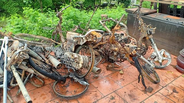 Hải Dương: Thiệt hại gần 200 triệu đồng do cháy nghi bị sét đánh trúng