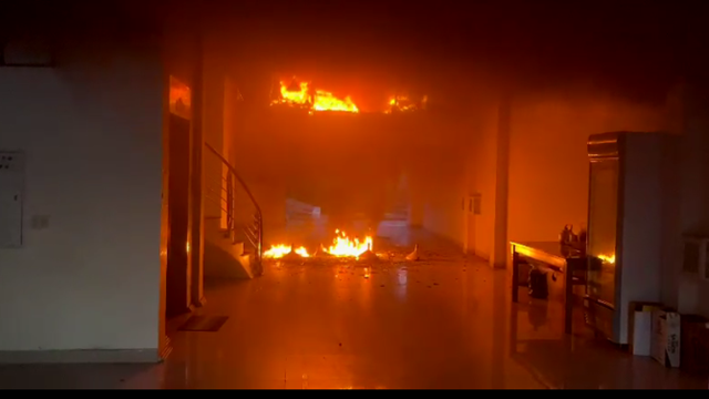 Hải Phòng: Cháy nhà nghỉ, không gây thiệt hại về người