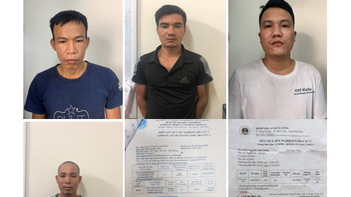 Hải Phòng: Khởi tố, bắt tạm giam 4 đối tượng làm giả giấy xét nghiệm SARS-CoV-2