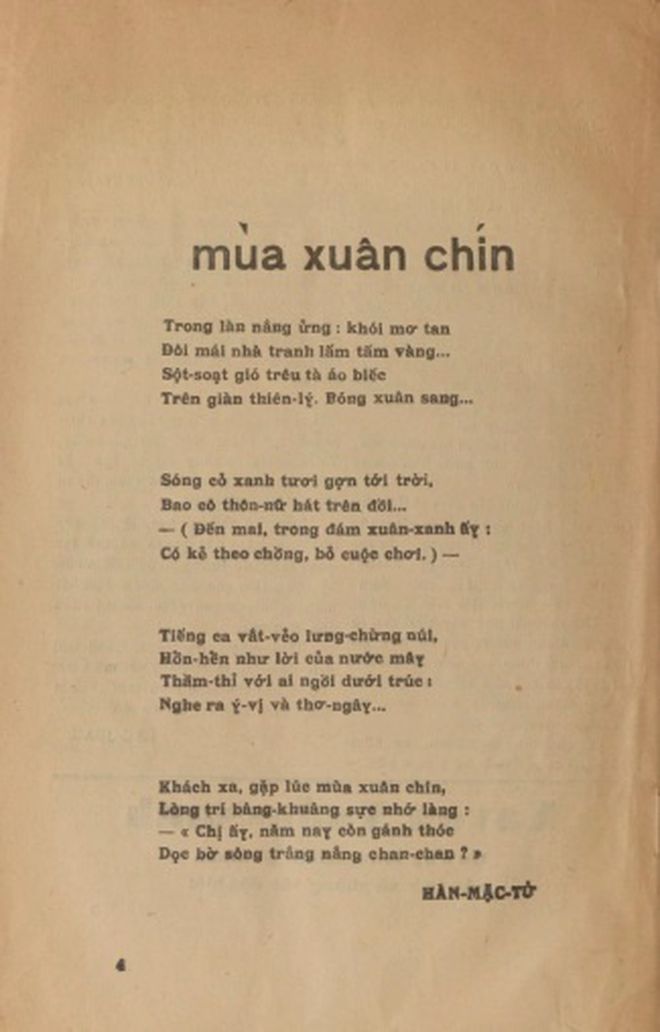 Hàn Mặc Tử xuất bản sách xuân, tặng thơ Chế Lan Viên - ảnh 1