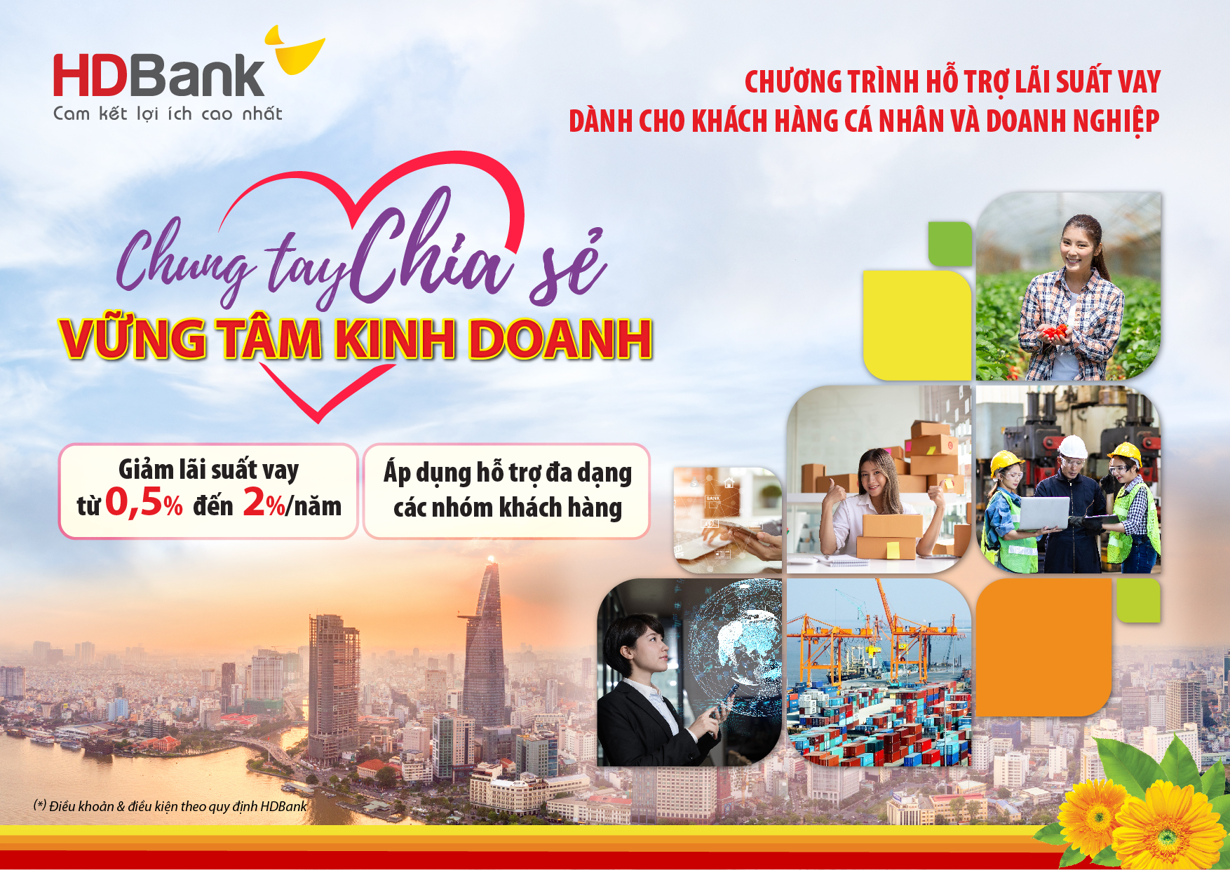 HDBank giảm lãi suất cho các lĩnh vực, địa bàn bị ảnh hưởng COVID-19 