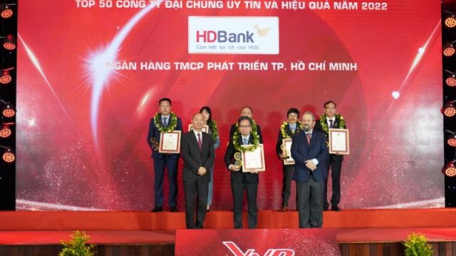 HDBank liên tiếp vào Top đầu ngân hàng TMCP uy tín