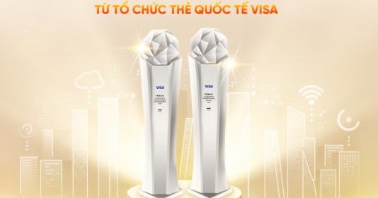 HDBank nhận cùng lúc 2 giải thưởng từ Tổ chức thẻ quốc tế Visa