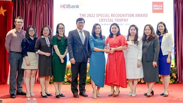 HDBank nhận giải thưởng chất lượng thanh toán quốc tế xuất sắc 