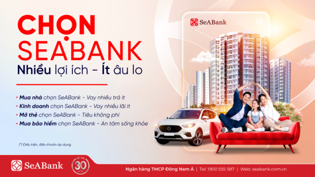 Hè tưng bừng, Chọn SeABank - Nhiều lợi ích - Ít âu lo 