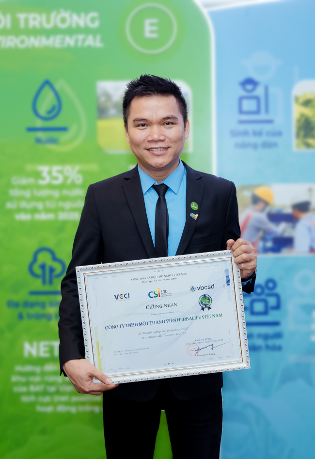 Ông Vũ Văn Thắng, Tổng giám đốc Herbalife Việt Nam và Campuchia