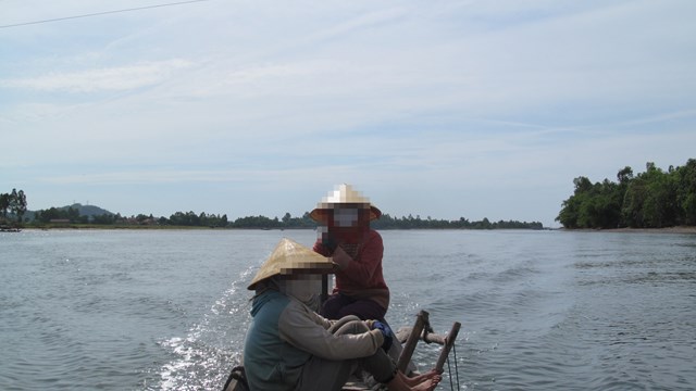 Hoảng hồn phát hiện sọ người khi thả lưới trên sông Gianh