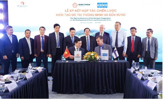 Hưng Thịnh hợp tác chiến lược với KONE Việt Nam kiến tạo đô thị thông minh, bền vững